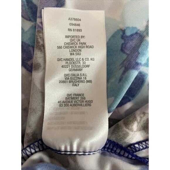 Susan Graver Maxi Dress 2X - V-neck, Sleeveless - Beautiful Colors & Pattern - Picture 9 of 10